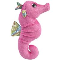 Pluche knuffel dieren glitter Zeepaardje van 18 cm - thumbnail