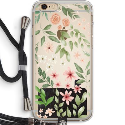 Botanical sweet flower heaven: iPhone 6 PLUS / 6S PLUS Transparant Hoesje met koord