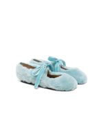 Eli1957 ballerines en fourrure artificielle - Bleu - thumbnail