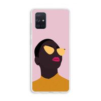 Yellow glasses: Galaxy A71 Transparant Hoesje