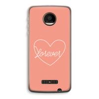 Forever heart: Motorola Moto Z Force Transparant Hoesje