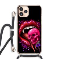 Dodelijk zoet: iPhone 11 Pro Max Transparant Hoesje met koord