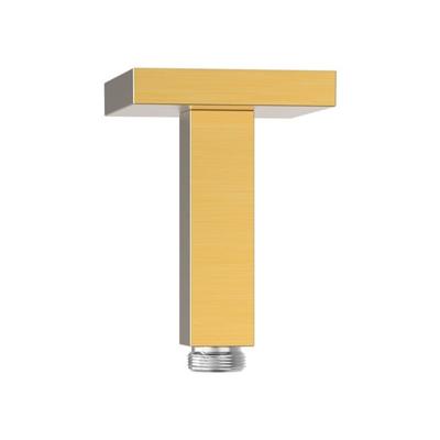 Douchearm Tres Exclusive | 11 cm | Plafond montage | Messing | Vierkant | 24k Goud mat
