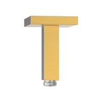 Douchearm Tres Exclusive | 11 cm | Plafond montage | Messing | Vierkant | 24k Goud mat