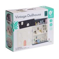 Classic World houten vintage poppenhuis, 36dlg.