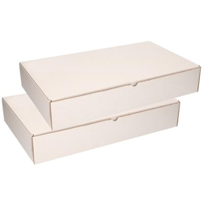 Sorteerdoos - 2x - 54 x 32 cm - met 15 vakjes van 10 x 10 cm - karton - opbergbox - opbergdoos