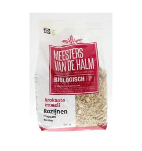 Krokante muesli rozijn bio