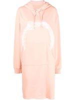 MM6 Maison Margiela robe imprimée à capuche - Rose