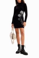 Korte jurk met borduursel M. Christian Lacroix - BLACK - L