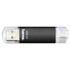 Hama FlashPen Laeta Twin USB-stick smartphone/tablet Zwart 128 GB USB 3.2 Gen 1 (USB 3.0), Micro-USB 2.0