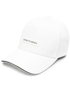 Emporio Armani casquette à patch logo - Blanc