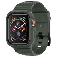 Spigen Rugged Armor Pro Apple Watch 8/SE (2022)/7/SE/6/5/4 TPU Case - 44mm/45mm - Groen