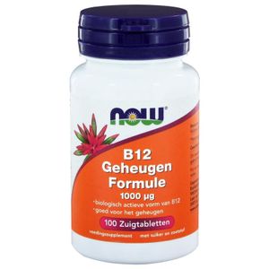 NOW Vitamine B12 geheugenformule 1000 mcg (100 zuigtabl)