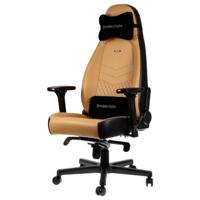 Noblechairs noblechairs ICON Echtleder Gaming Stuhl - cognac/schwarz Gaming stoel Cognac