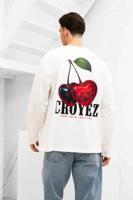 Croyez Cerise D'Amour Longsleeve Heren Wit - Maat L - Kleur: RoodWitZwart | Soccerfanshop