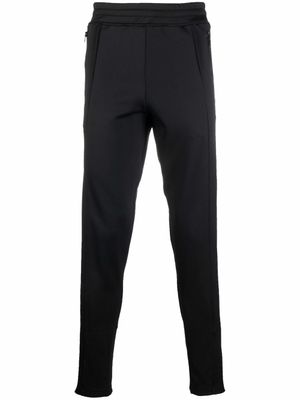 Moschino pantalon de jogging à bande logo - Noir
