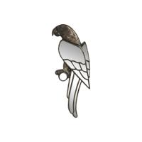 Wanddecoratie Home ESPRIT Gouden Modern Papegaai 18,5 X 5,5 X 49,5 CM