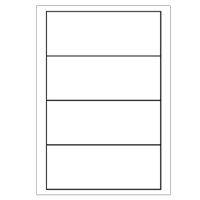 A4 etiketten 192 x 70 mm wit 100 vel Sorex