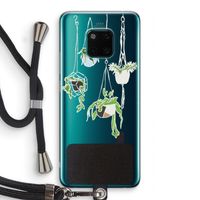 Hang In There: Huawei Mate 20 Pro Transparant Hoesje met koord