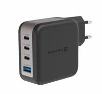 Swissten Snellader met 4 Poorten - 100W