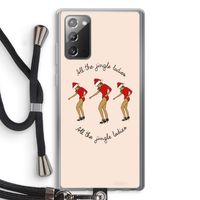 Jingle Ladies: Samsung Galaxy Note 20 / Note 20 5G Transparant Hoesje met koord