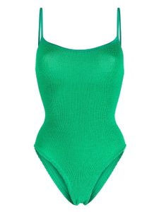 Hunza G maillot de bain Pamela à effet froissé - Vert