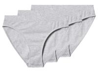 esmara Set van 3 dames onderbroeken (Grijs, L (44/46))