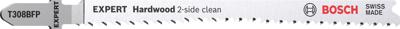 Bosch Accessoires Expert 'Hardwood 2-side clean' T 308 BFP decoupeerzaagblad 3-delig - 1 stuk(s) - 2608900547