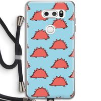 Dinosawrr: LG V30 Transparant Hoesje met koord