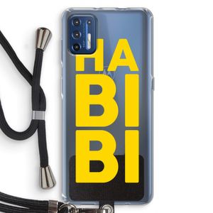 Habibi Majorelle : Motorola Moto G9 Plus Transparant Hoesje met koord