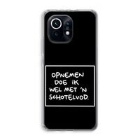 Schotelvod: Xiaomi Mi 11 Transparant Hoesje
