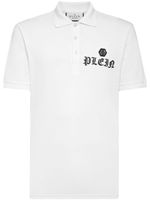 Philipp Plein polo en coton à logo imprimé - Blanc