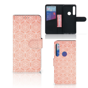 Motorola One Action Telefoon Hoesje Pattern Orange