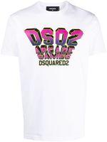 DSQUARED2 t-shirt en coton à logo imprimé - Blanc - thumbnail