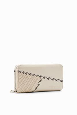 Grote portemonnee met patch - WHITE - U