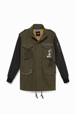 Hybride parka met Mickey Mouse - GREEN - XS