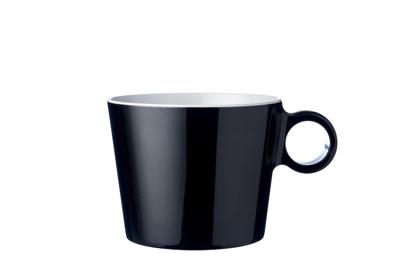 Rosti mepal Cappuccinomok Flow Drinkbeker zwart 375 ml