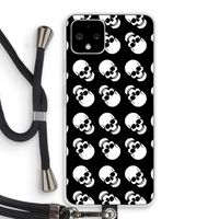 Musketon Skulls: Pixel 4 Transparant Hoesje met koord