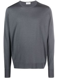 John Smedley pull Marcus en maille fine - Gris