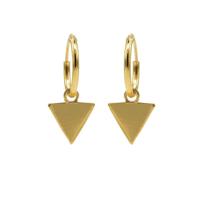 Karma Oorringen Hoops Triangle Goud