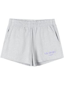 Sporty & Rich short Wimbledon à effet chiné - Gris