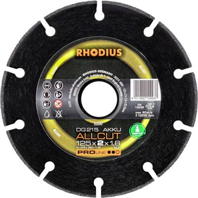 Rhodius 353347 Diamanten doorslijpschijf 125 mm 1 stuk(s)