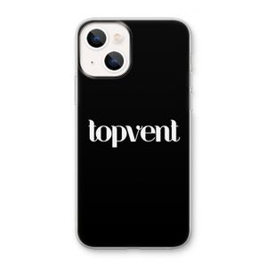 Topvent Zwart: iPhone 13 mini Transparant Hoesje