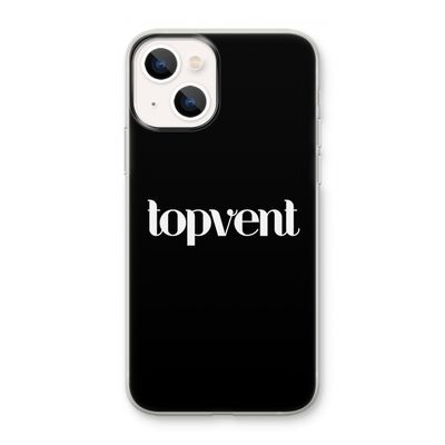 Topvent Zwart: iPhone 13 mini Transparant Hoesje
