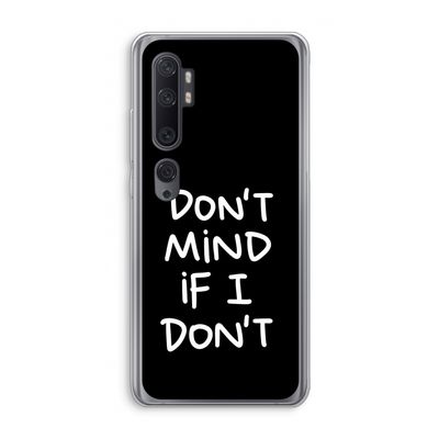 Don't Mind: Xiaomi Mi Note 10 Transparant Hoesje