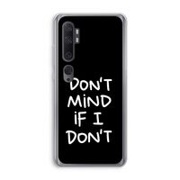 Don't Mind: Xiaomi Mi Note 10 Transparant Hoesje