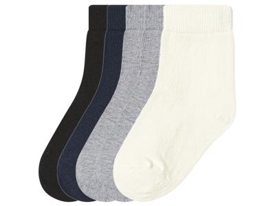 lupilu 5 Paar kinder sokken (wit/grijs/marineblauw/zwart, 23-26)