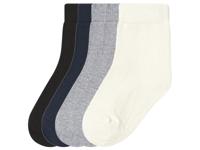 lupilu 5 Paar kinder sokken (wit/grijs/marineblauw/zwart, 23-26)