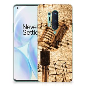 OnePlus 8 Pro Siliconen Hoesje met foto Bladmuziek