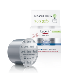 Eucerin Hyaluron-Filler + 3x Effect Nachtcrème Anti-Age & Rimpels Navulling 50ml